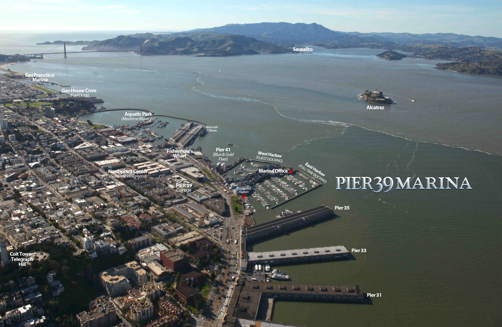 Maps/Directions Pier 39 Marina